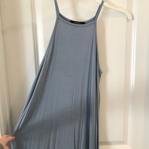 Blue t-shirt dress